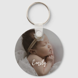 Chaveiro Cute Custom Baby Photo  Name Keychain