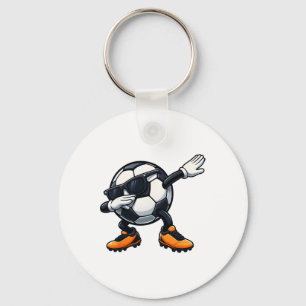 Chaveiro Cute Dabbing Sungles Pé Futebol Ll Cartoon Diverti