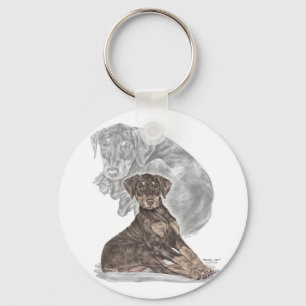 Chaveiro Cute Doberman Pinscher Puppy