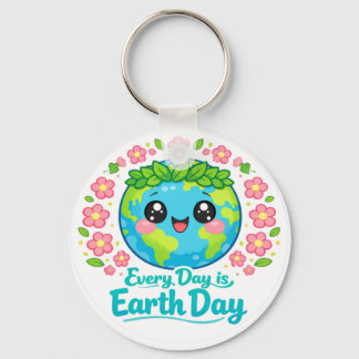 Chaveiro Cute Earth Day Keychain
