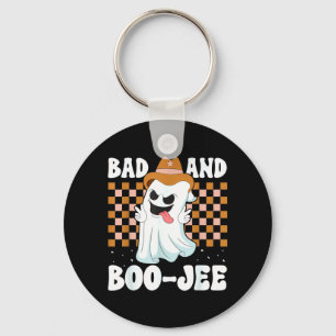 Chaveiro Cute Fantasma Luxuoso Ruim E Boo-Jee Halloween