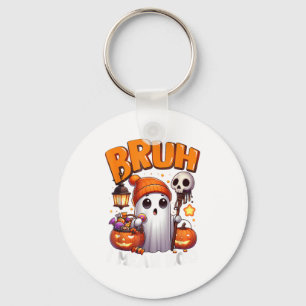 Chaveiro Cute Fantasma Truque Ou Tratamento Doce Bruh Fanta