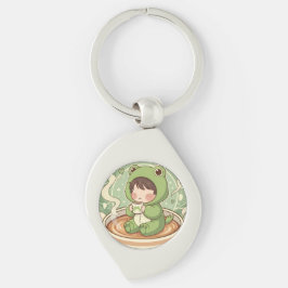 Chaveiro Cute Froggy Coffee Tale Design