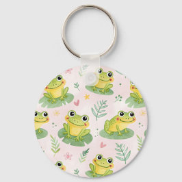 Chaveiro Cute frogs Pattern