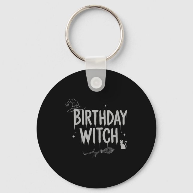 Chaveiro Cute Funny Witch Witchy Birthday Witches Happy Wom (Frente)