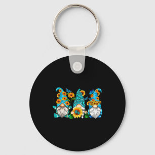 Chaveiro Cute Gnomos Com Jardineiros De Borboletas De Giras