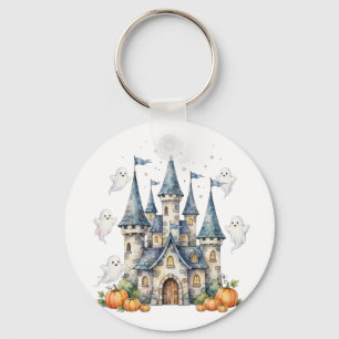 Chaveiro Cute Halloween Castelo Fantasmas Abóbora Crianças