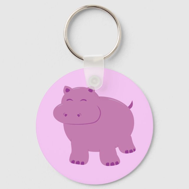 Chaveiro Cute Hippo (Frente)