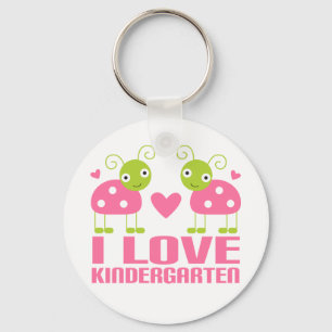 Chaveiro Cute I Love Kindergarten Ladybug Gift