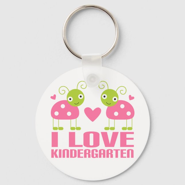 Chaveiro Cute I Love Kindergarten Ladybug Gift (Frente)