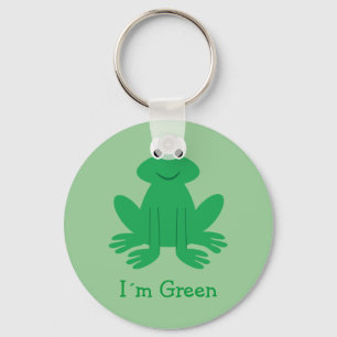 Chaveiro Cute "I´m Green" Cartoon Frog