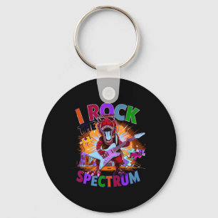 Chaveiro Cute I Rock The Spectrum Autism Mãe Motivou Um