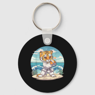 Chaveiro Cute Karate Tigre Kickboxing Taekwondo Jiu-Jitsu