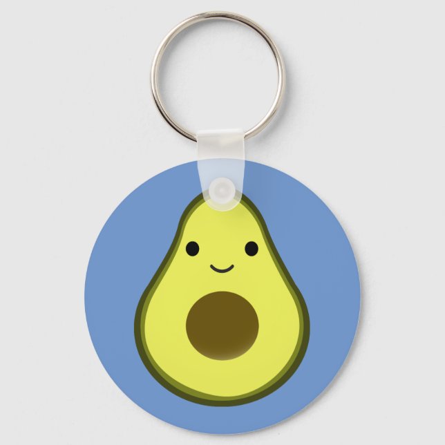 Chaveiro Cute Kawaii Avocado (Frente)