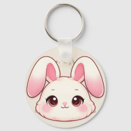 Chaveiro Cute Kawaii Bunny Face Keychain