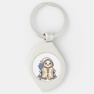 Chaveiro Cute Kawaii Manto Marroquino Barnous e Mão Khamsa
