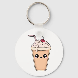 Chaveiro Cute Kawaii Milkshake Keychain – Fun Sticker Desig