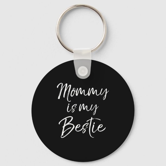 Chaveiro Cute Kids Mom Is My Friend Gift Mommy Is My Ie  (Frente)