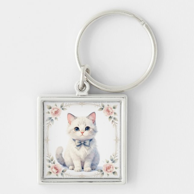 Chaveiro cute kitty cat keychain (Frente)