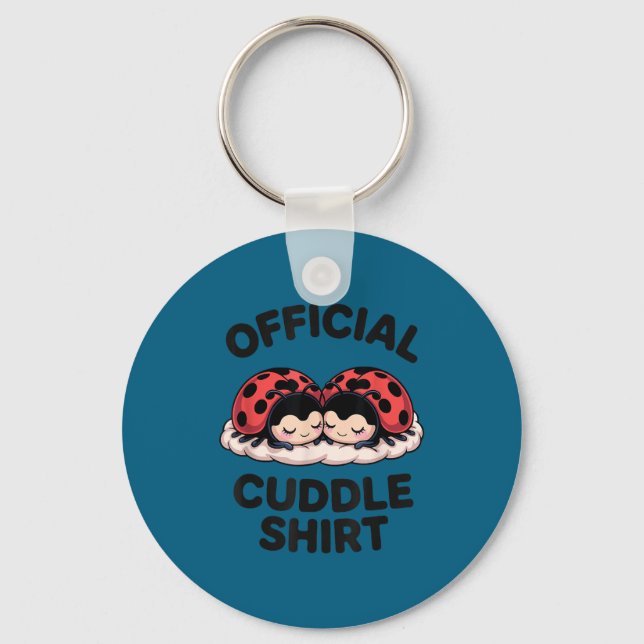 Chaveiro Cute Ladybug Love Cuddle  (Frente)