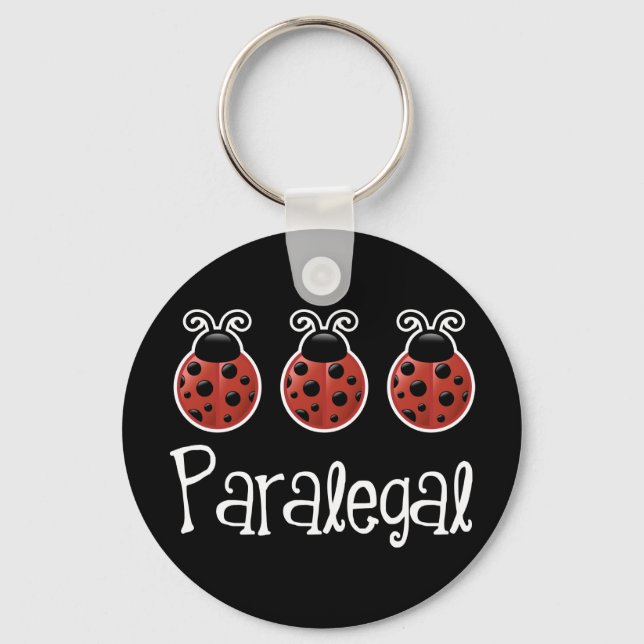 Chaveiro Cute Ladybug Paralegal Gift (Frente)