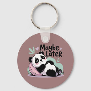 Chaveiro Cute Lazy Panda – “Talvez Mais Tarde” Panda Relaxa