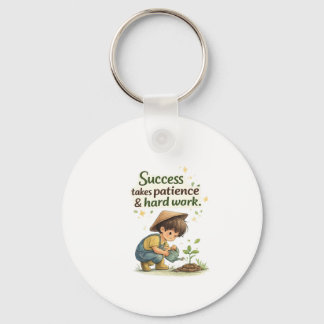 Chaveiro Cute Little Boy Success & Hard Work Keychain2
