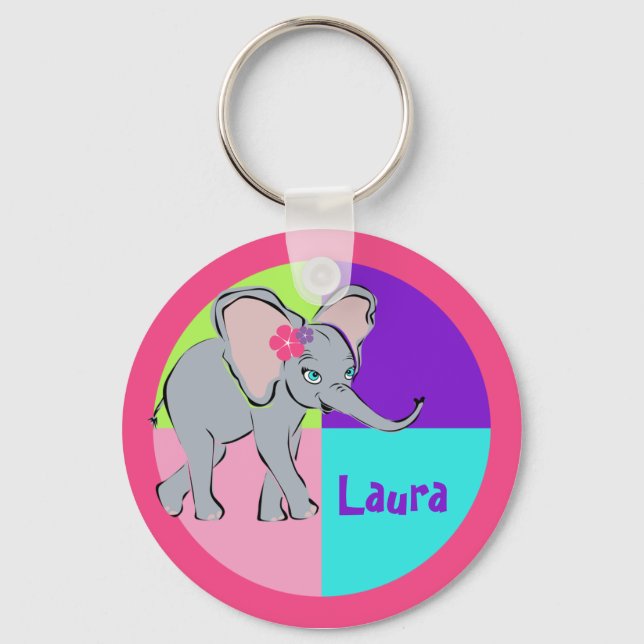 Chaveiro Cute Little Elephant (Frente)