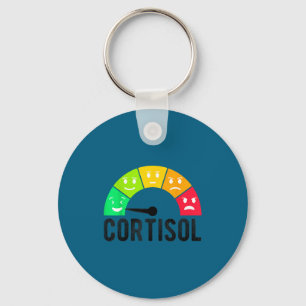 Chaveiro Cute meme de níveis baixos de cortisol ansiedade