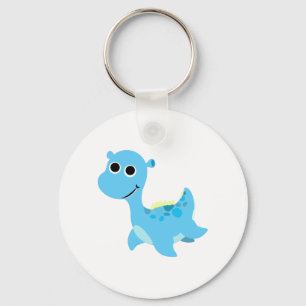 Chaveiro Cute Monstro de Loch Ness Azul