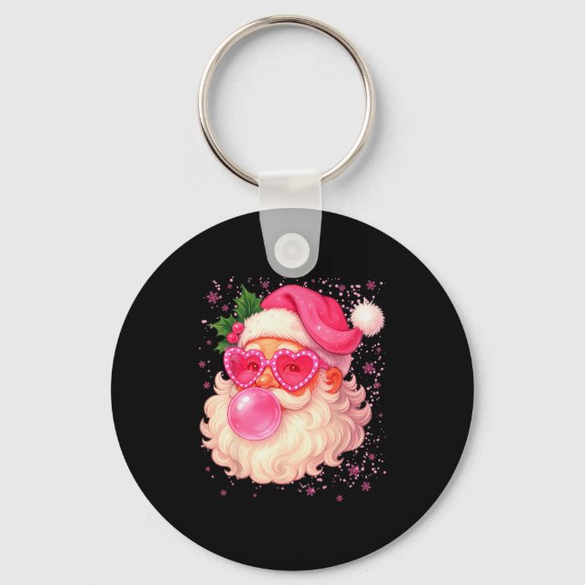 Chaveiro Cute Nk Santa Snowflake Christmas Pajamas Xmas Gir (Frente)