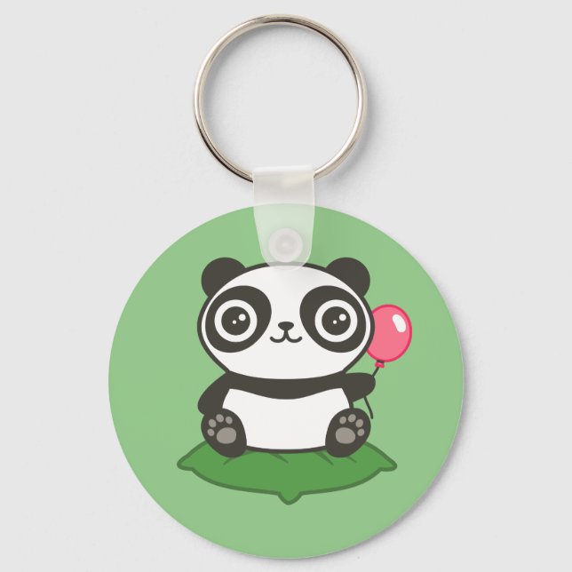 Chaveiro Cute Panda Illustration (Frente)