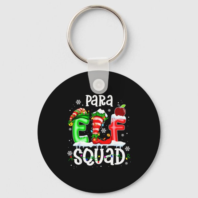 Chaveiro Cute Para Elf Squad Funny Christmas Elf Kids Teach (Frente)
