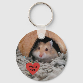 Chaveiro Cute personalised hamster and pet rodent owner