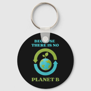 Chaveiro Cute Porque Não Há Planeta B Camiseta Meio Ambient