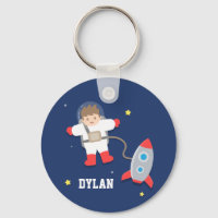 Cute Rocket Ship Outer Space Astronaut For Kids