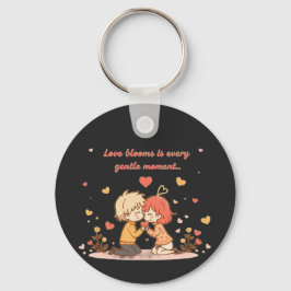 Chaveiro Cute Romantic Anime Couple - Love Moment