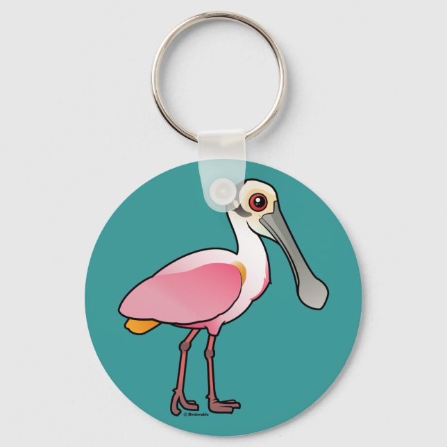 Chaveiro Cute Roseate Spoonbill (Frente)