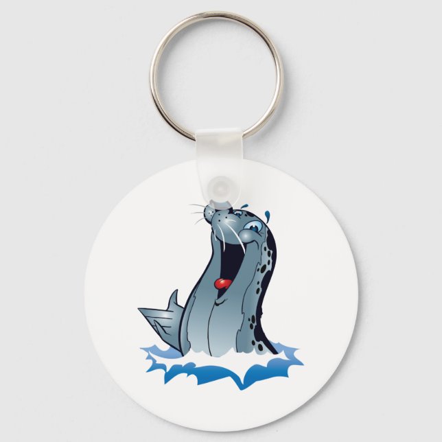 Chaveiro Cute Seal Cartoon (Frente)