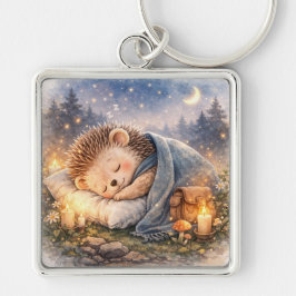 Chaveiro Cute Sleeping Woodland Hedgehog