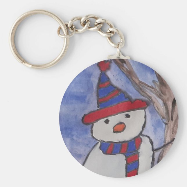 Chaveiro Cute Snowman (Frente)