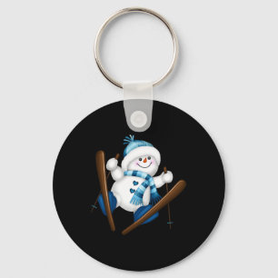 Chaveiro Cute Snowman Snowboard Snowboarder Gi Natal