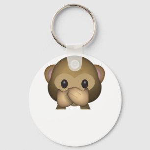 Chaveiro Cute Speak No Evil Monkey Emoji