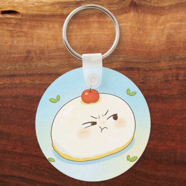 Chaveiro Cute Tamago Tofu Keychain (Frente)