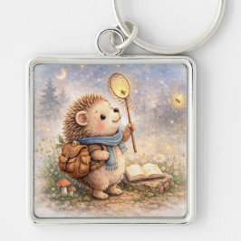 Chaveiro Cute Woodland Hedgehog & Firefly