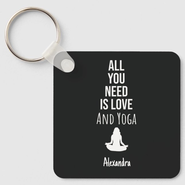 Chaveiro Cute Yoga Gifts For Yogi Lover Personalized (Frente)