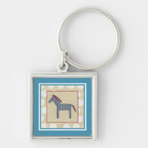Chaveiro Cutout Zebra em Cream