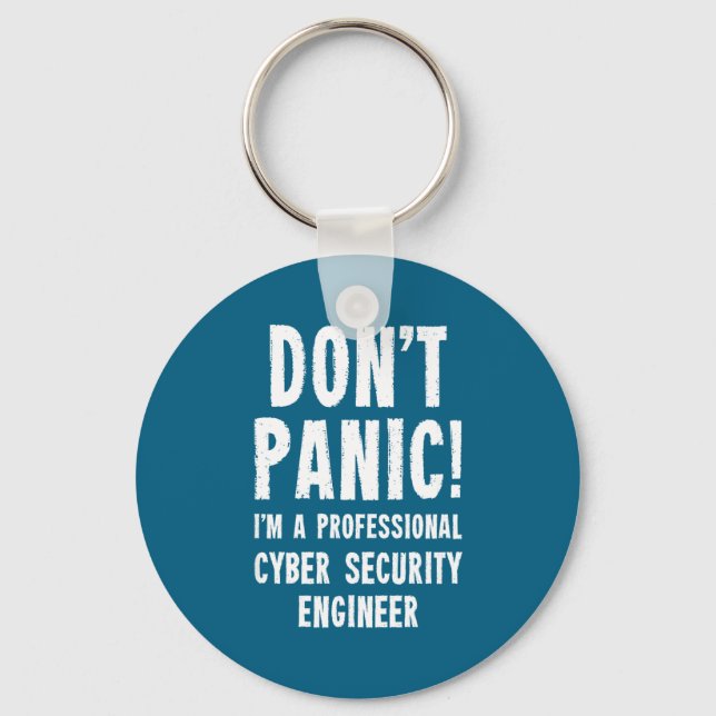 Chaveiro Cyber Security Engineer Illustration (Frente)