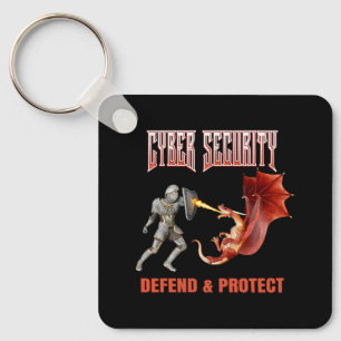 Chaveiro Cyber Security Knight - Proteção perfeita