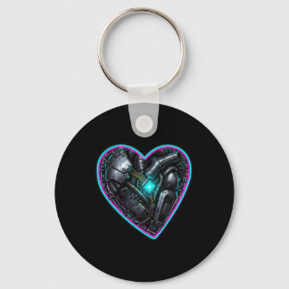 Chaveiro Cyberpunk Heart Valentine Pulse 